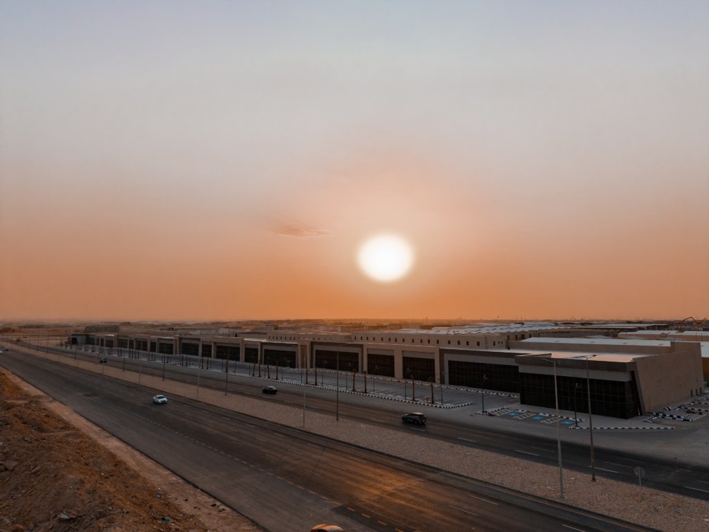 The showroom project within Riyadh's industrial district